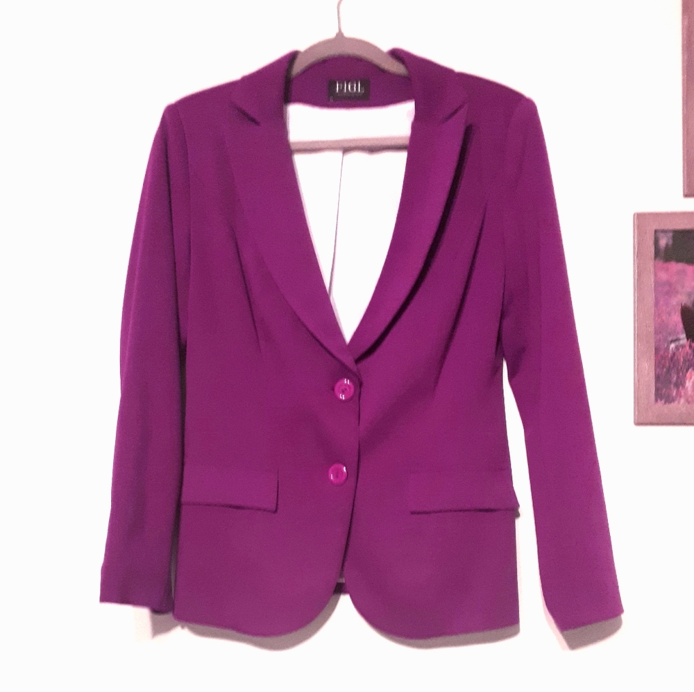 FIGL Women's Magenta Blazer
